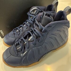 Nike One GS Sz 5.5Y / Wmns Sz 7 Foamposite Midnight Navy Gum Brown 644791-405